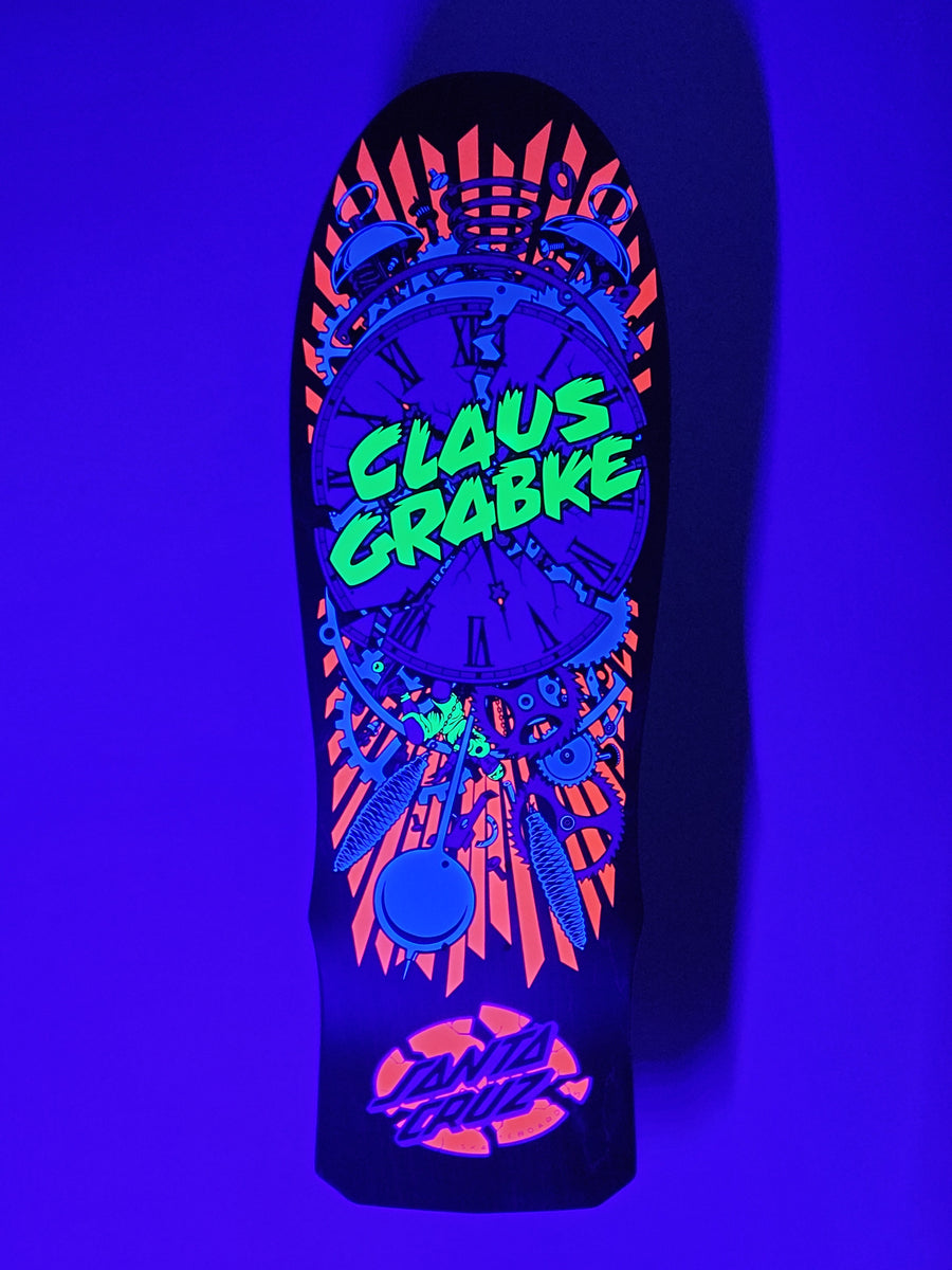 Santa Cruz Claus Grabke Exploding Clock lasergunninja skates