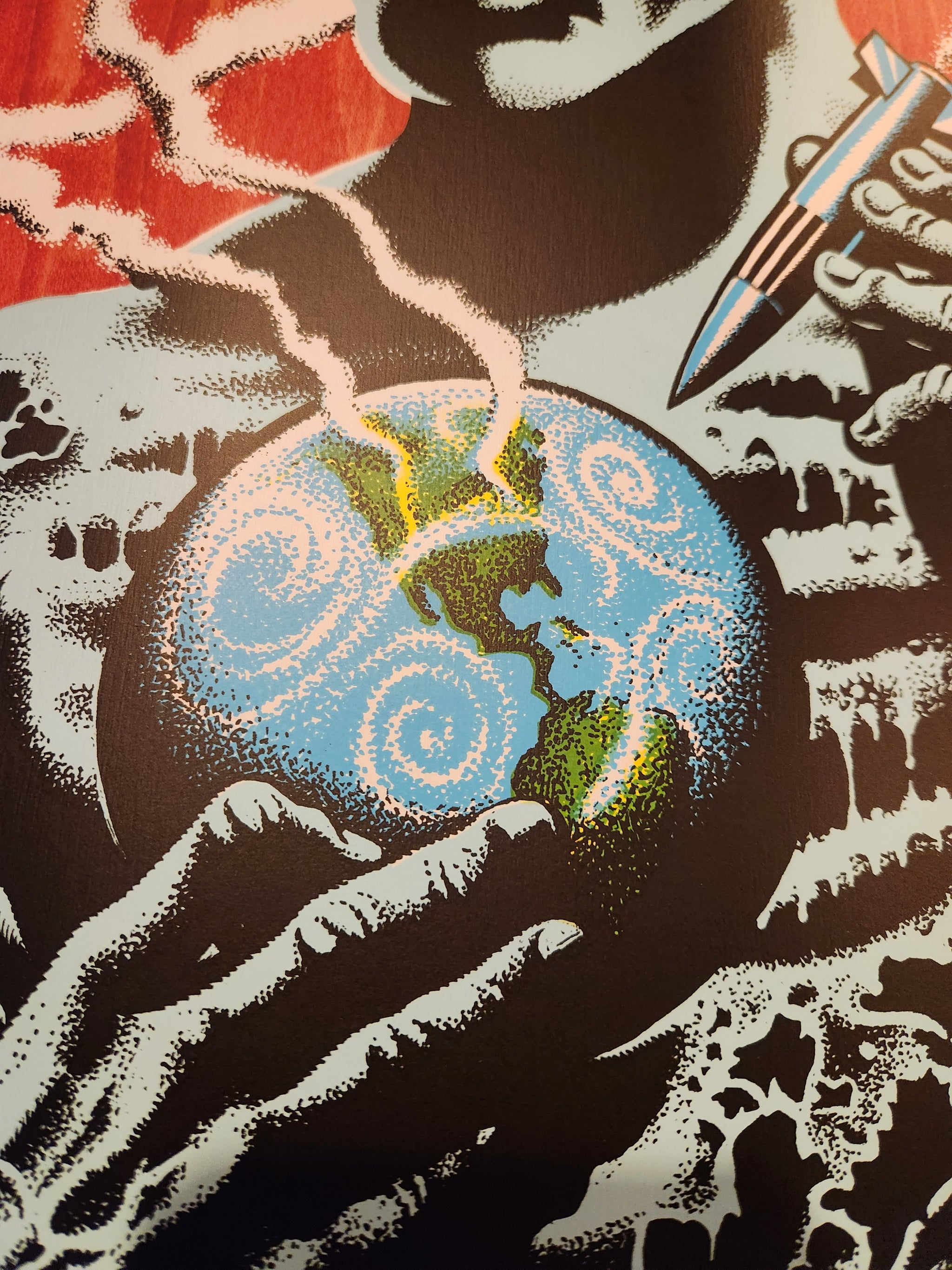 Santa Cruz - Jeff Kendall - Atomic Man - Red stain – lasergunninja