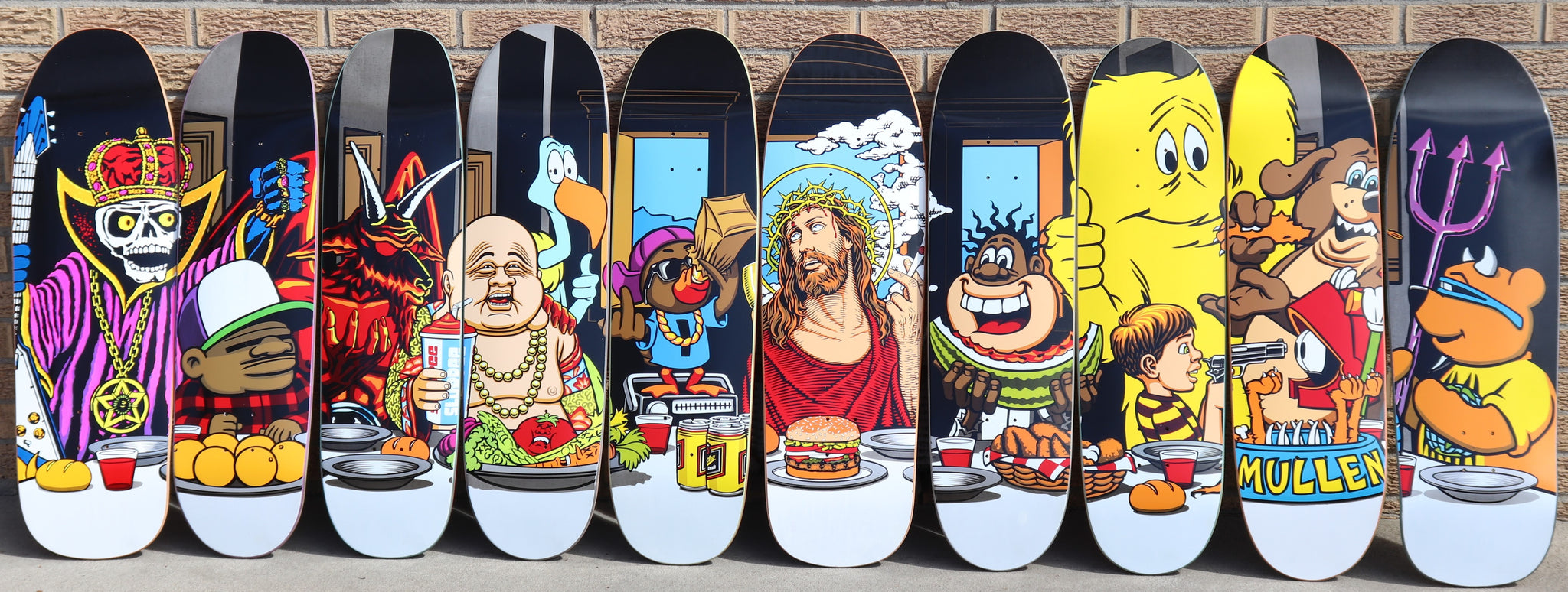 出産祝い Cliché - Last Supper - Natas Devil – lasergunninja skates スケートボード